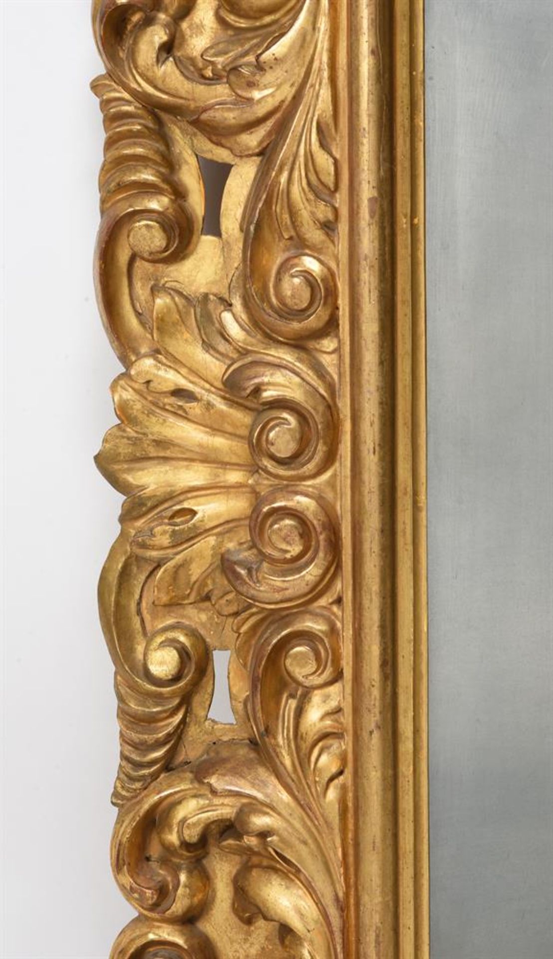 A GILTWOOD CARVED WALL MIRROR, POSSIBLY CONTINENTAL, CIRCA 1840 - Image 3 of 6