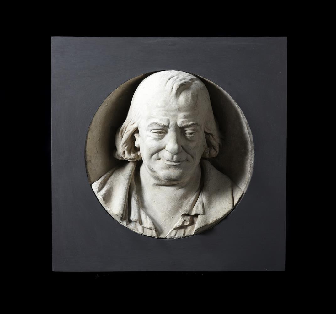 A PLASTER HIGH RELIEF PORTRAIT OF A GENTLEMAN, FRENCH, LATE 18TH/EARLY 19TH CENTURY