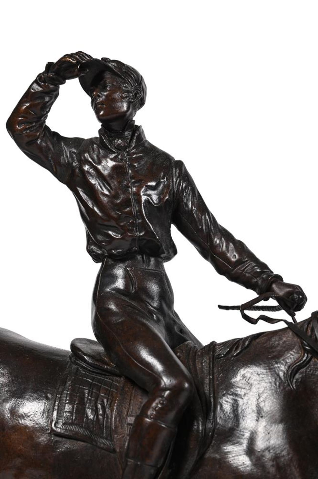 AFTER JULES MOIGNIEZ (1835-1894), A PAIR OF BRONZE EQUESTRIAN GROUPS, FRENCH, LATE 19TH CENTURY - Bild 3 aus 7