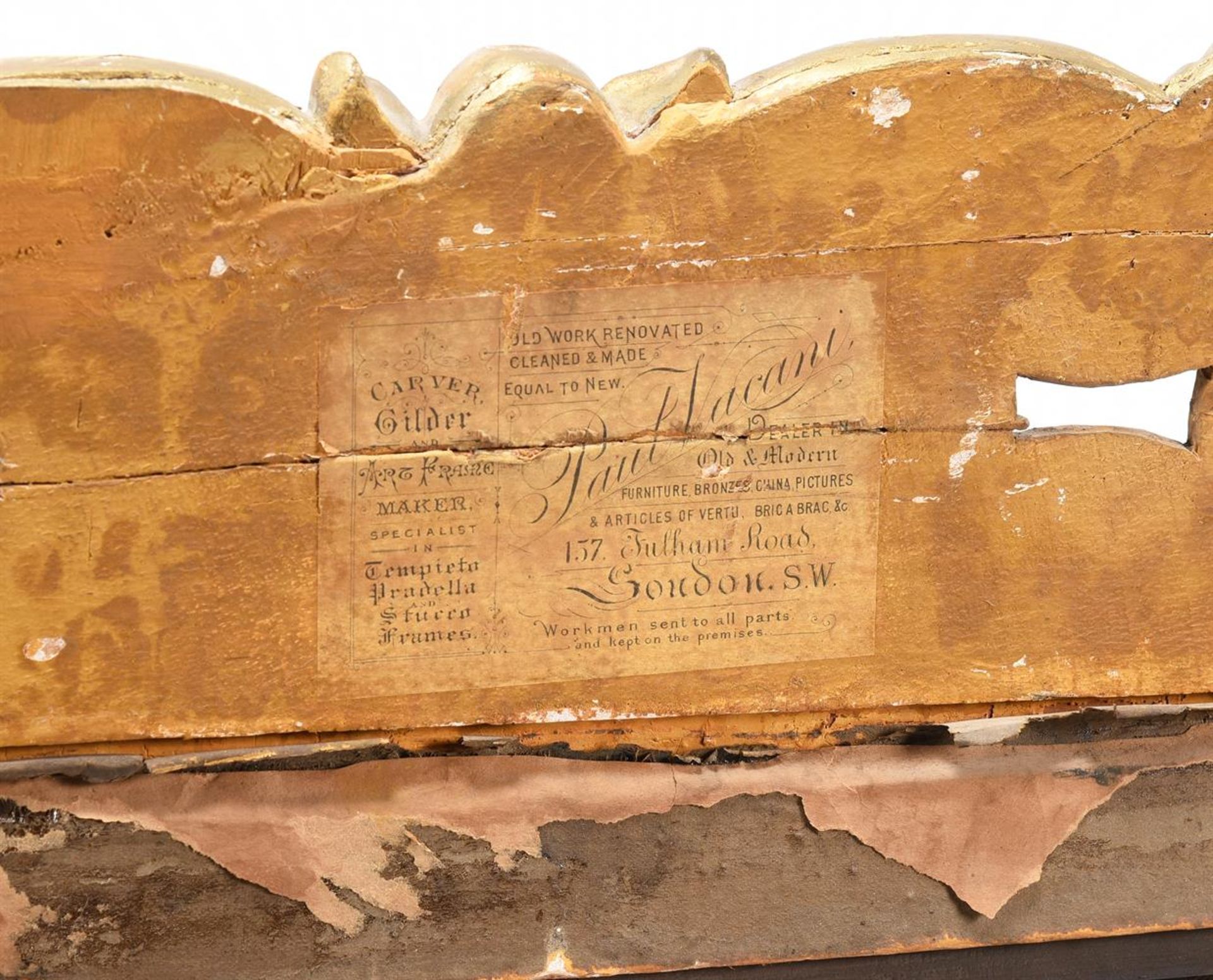 A GILTWOOD CARVED WALL MIRROR, POSSIBLY CONTINENTAL, CIRCA 1840 - Bild 6 aus 6