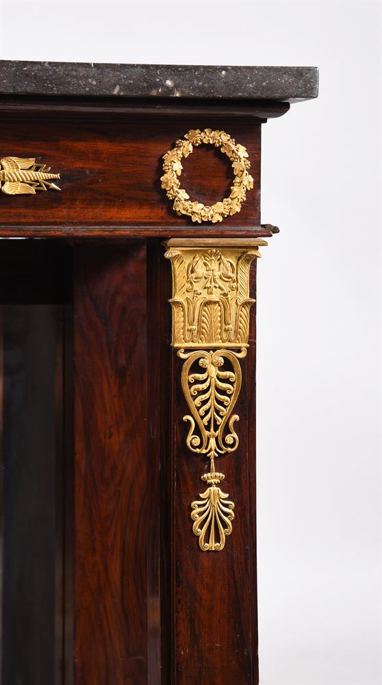 A MAHOGANY AND ORMOLU MOUNTED CONSOLE TABLEIN EMPIRE STYLE - Image 4 of 5
