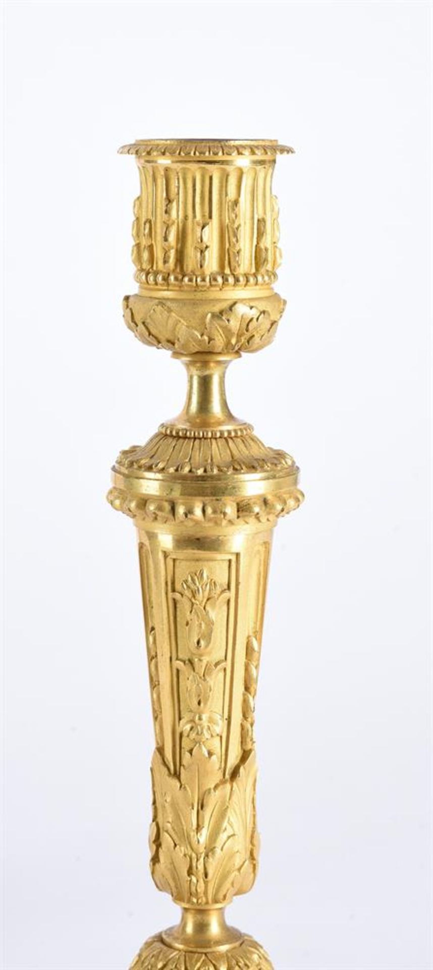 A PAIR OF FRENCH ORMOLU CANDLESTICKS, IN THE MANNER OF HENRI DASSON, LATE 19TH CENTURY - Image 2 of 4