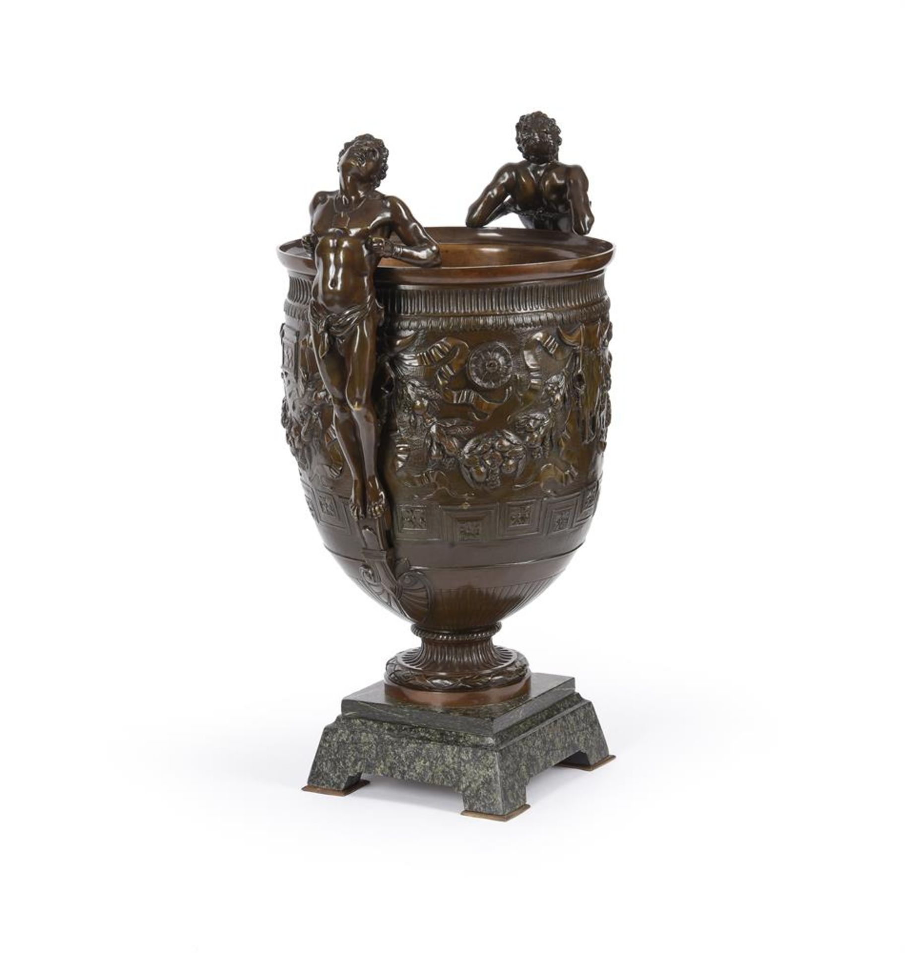 A LARGE BRONZE NEOCLASSICAL URN, THE 'VASE ECLAVES', LATE 19TH CENTURY - Bild 2 aus 9