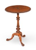 A VICTORIAN POLLARD OAK TRIPOD TABLE, ATTRIBUTED TO GILLOWS, SECOND QUARTER 19TH CENTURY