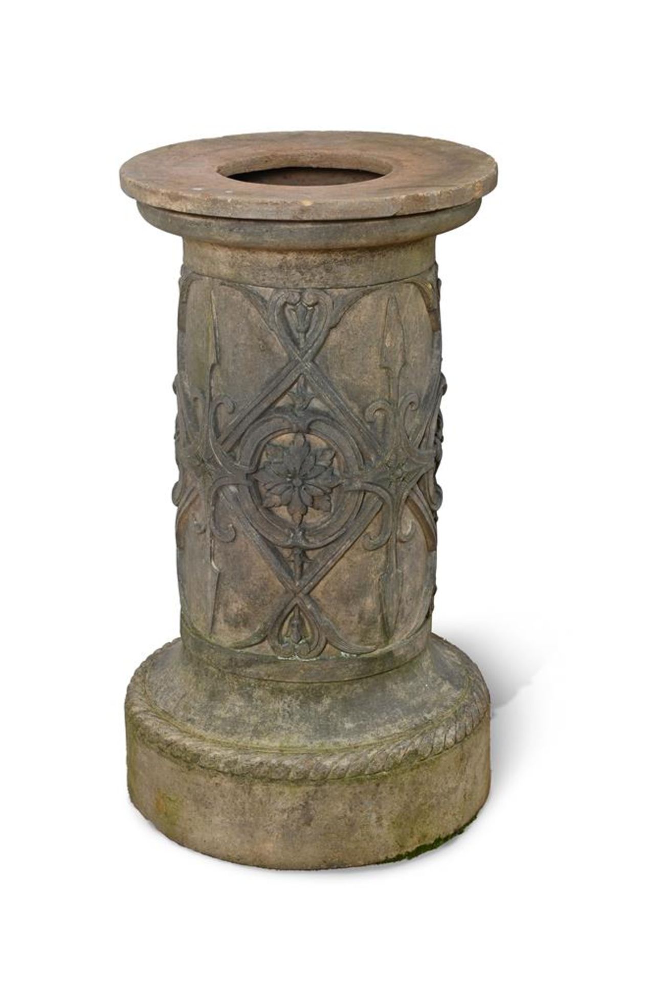 A VICTORIAN TERRACOTTA PEDESTAL, BY COLEBROOKDALE & CO, SECOND HALF 19TH CENTURY - Bild 2 aus 3