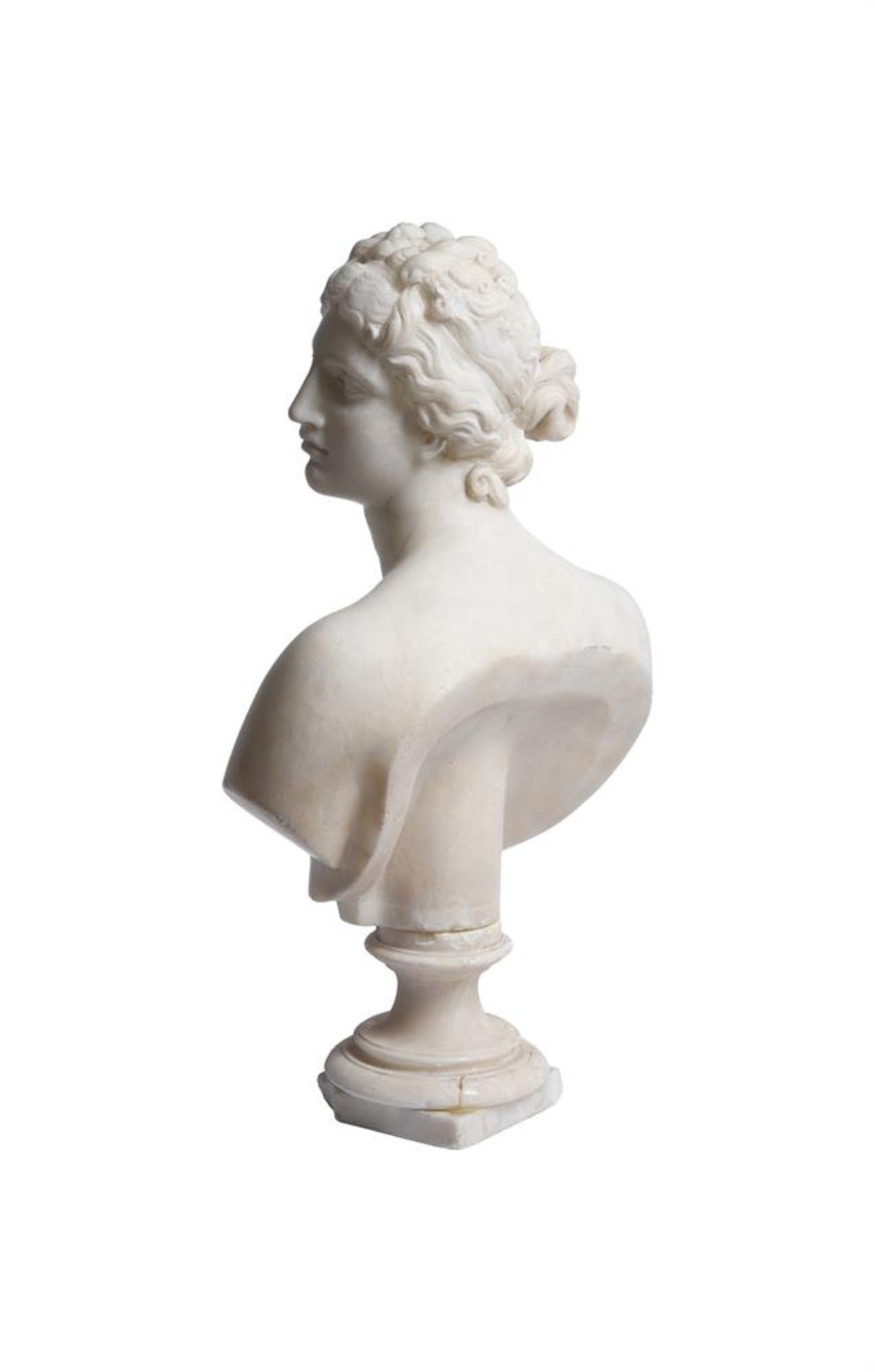 AFTER THE ANTIQUE, AN ALABASTER BUST OF APHRODITE, 19TH CENTURY, PROBABLY ITALIAN - Image 4 of 4