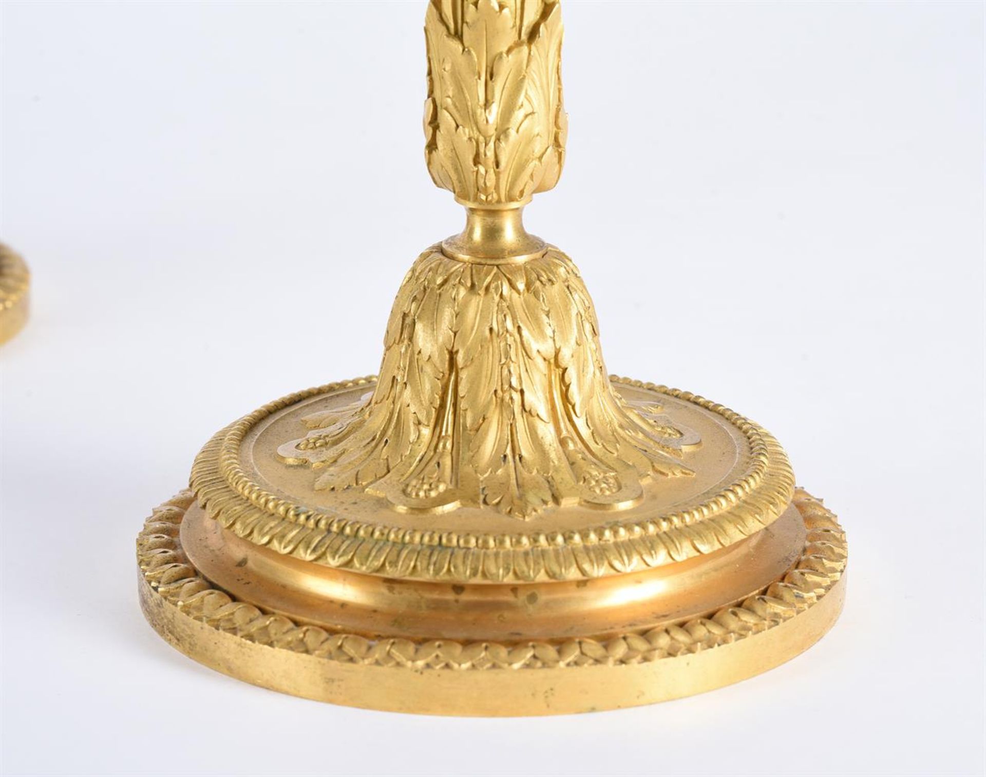 A PAIR OF FRENCH ORMOLU CANDLESTICKS, IN THE MANNER OF HENRI DASSON, LATE 19TH CENTURY - Image 3 of 4