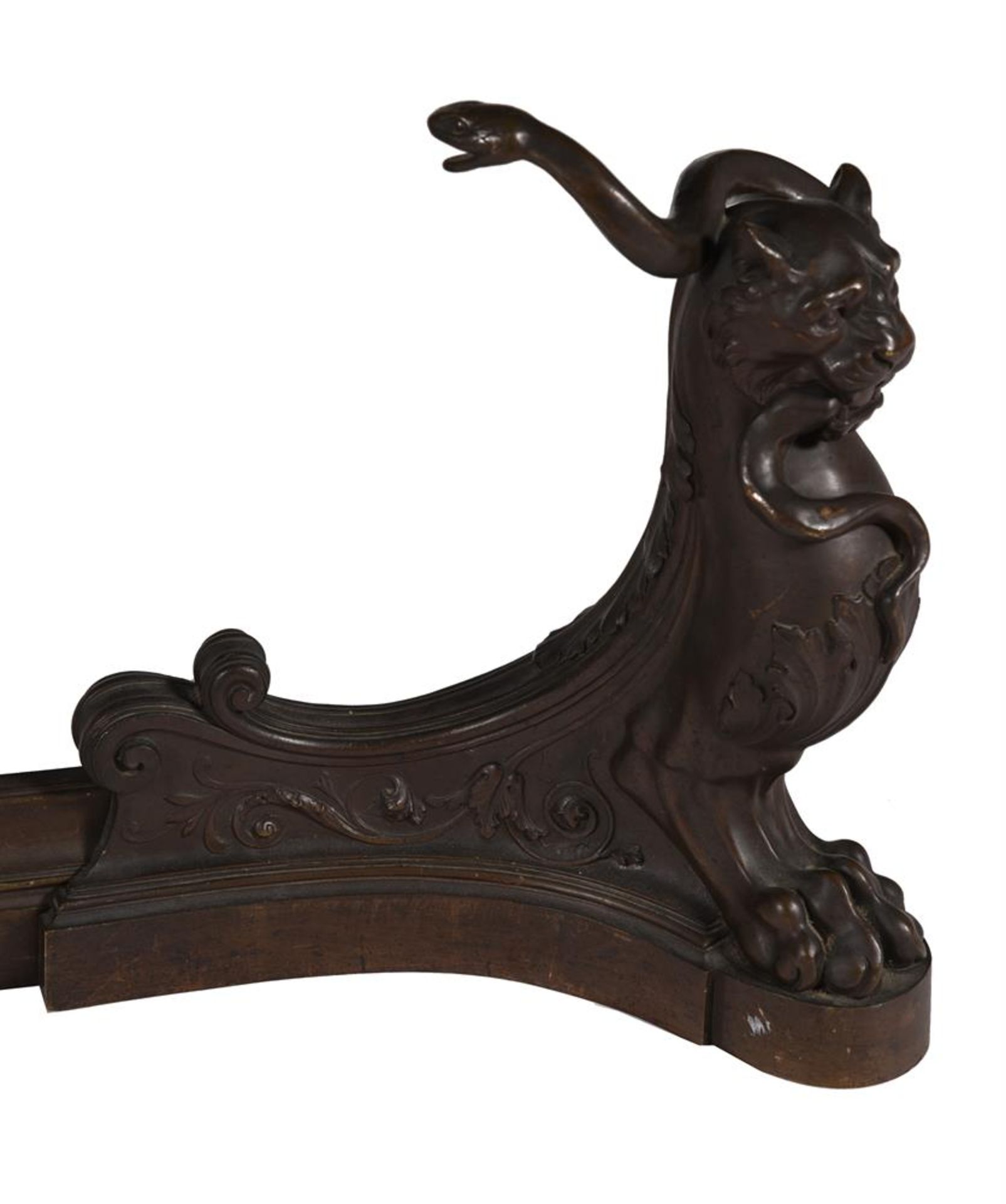 A REGENCY BRONZE ADJUSTABLE FENDER, CIRCA 1815 - Image 3 of 4