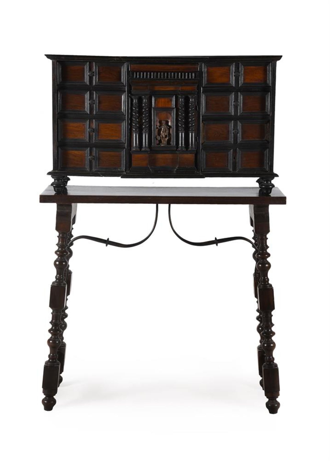 Y A NORTH ITALIAN ROSEWOOD AND EBONISED CABINET, 19TH CENTURY