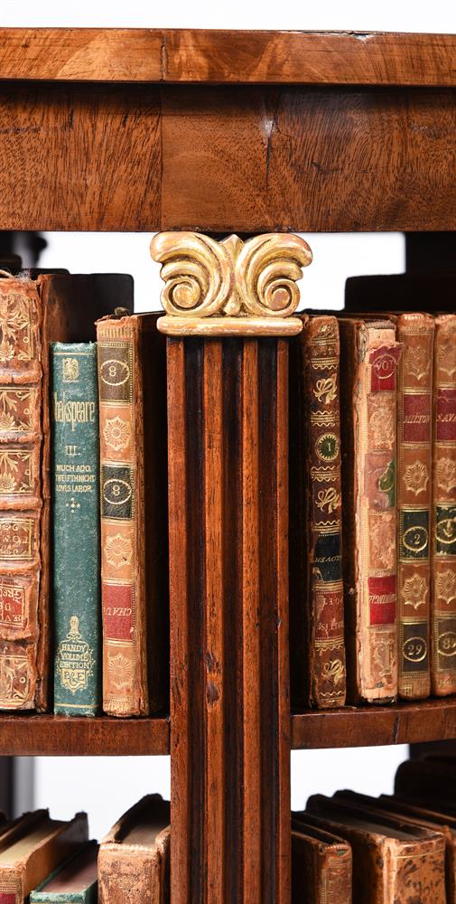 A REGENCY MAHOGANY AND GILTWOOD LIBRARY DRUM BOOKCASE, EARLY 19TH CENTURY - Image 3 of 5