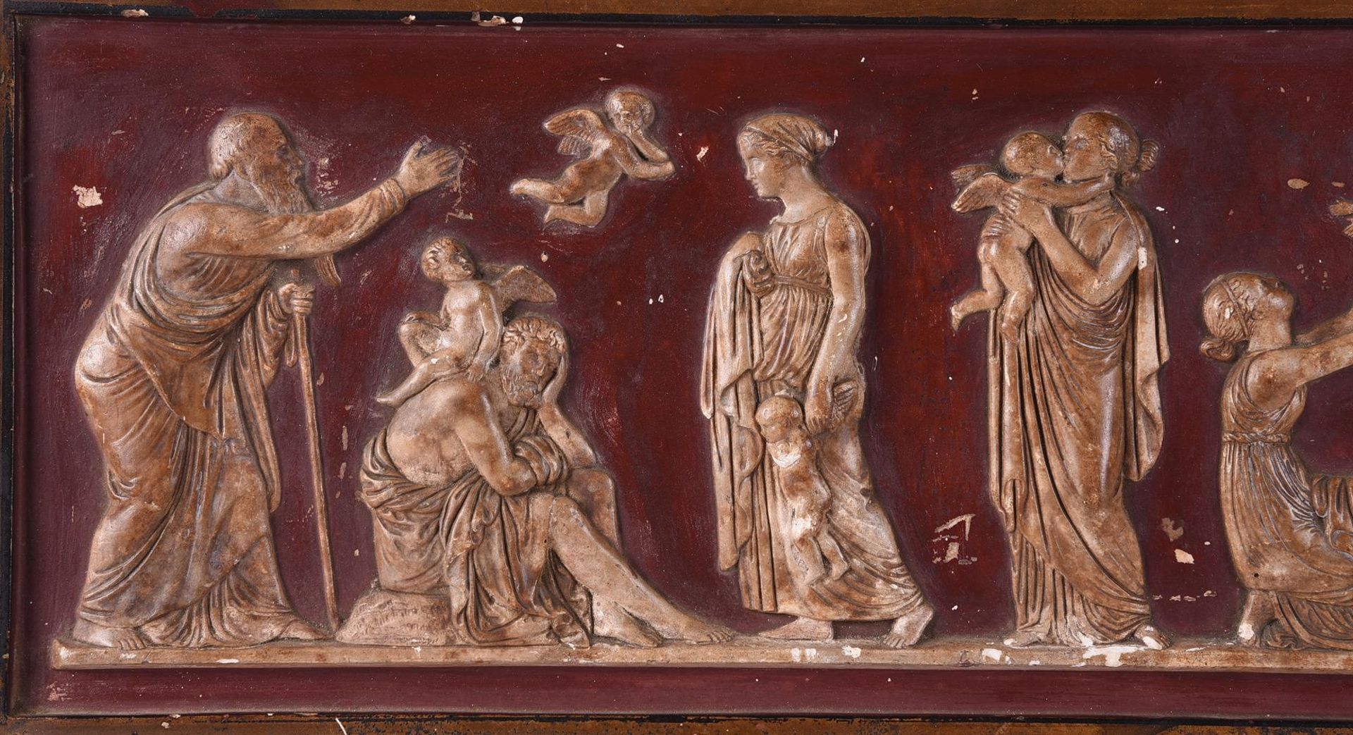 AFTER THORVALDSEN, A PLASTER FRIEZE 'THE AGES OF LOVE', LATE 19TH CENTURY, DANISH - Image 3 of 5