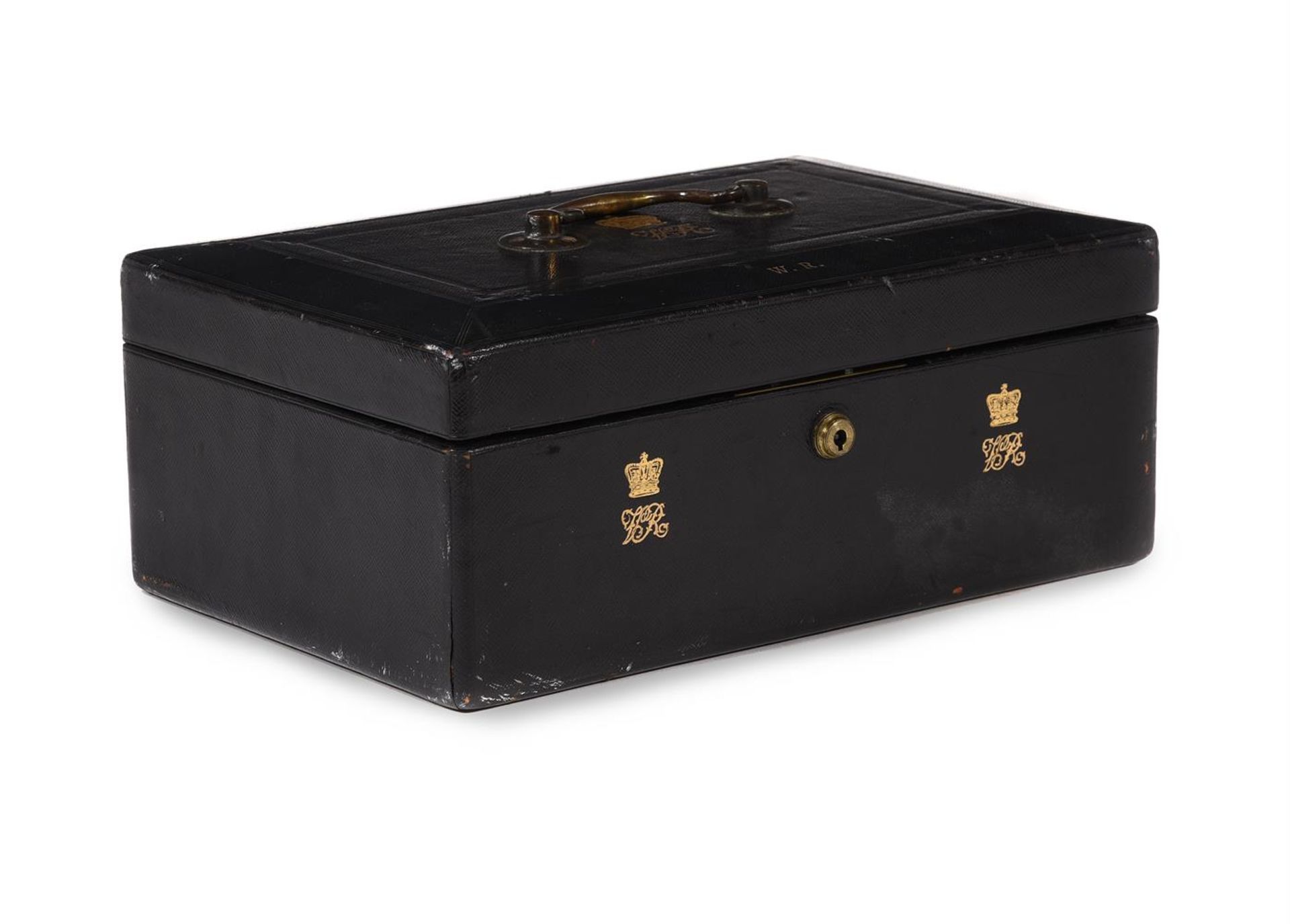 A VICTORIAN MOROCCO LEATHER DOCUMENT OR DISPATCH BOX, BY SAMPSON MORDAN & CO, CIRCA 1840 - Bild 2 aus 9