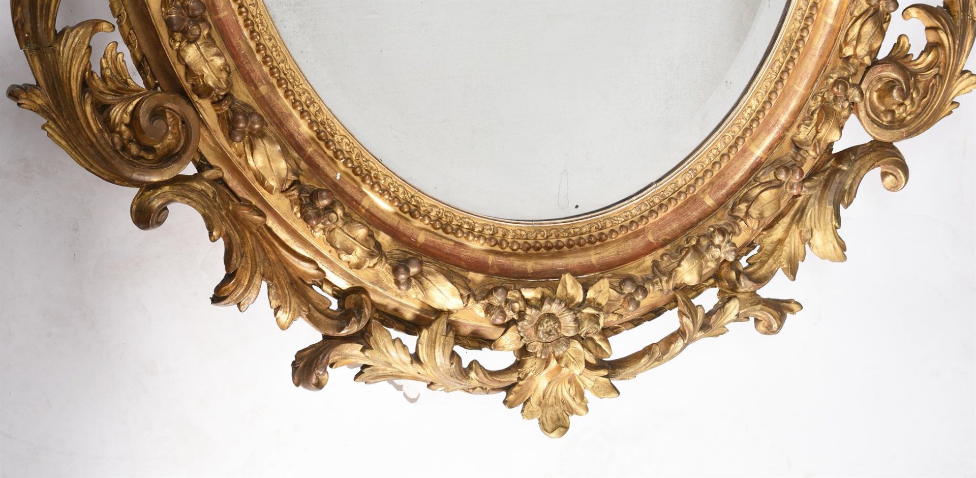 A GILTWOOD AND GESSO MIRROR, POSSIBLY FRENCH, 19TH CENTURY - Image 3 of 4