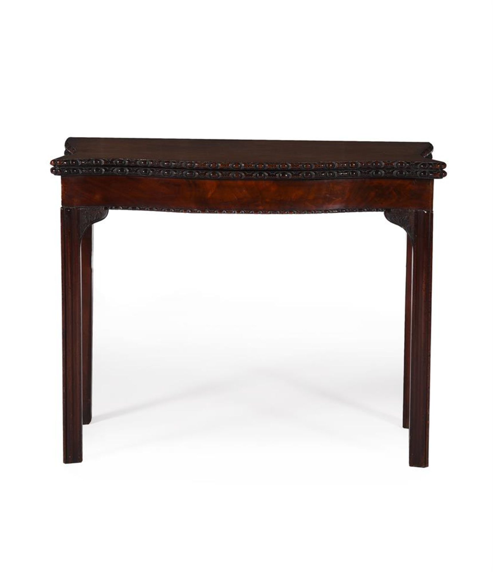 A GEORGE III MAHOGANY TEA TABLE, IN THE MANNER OF THOMAS CHIPPENDALE, LAST QUARTER 18TH CENTURY