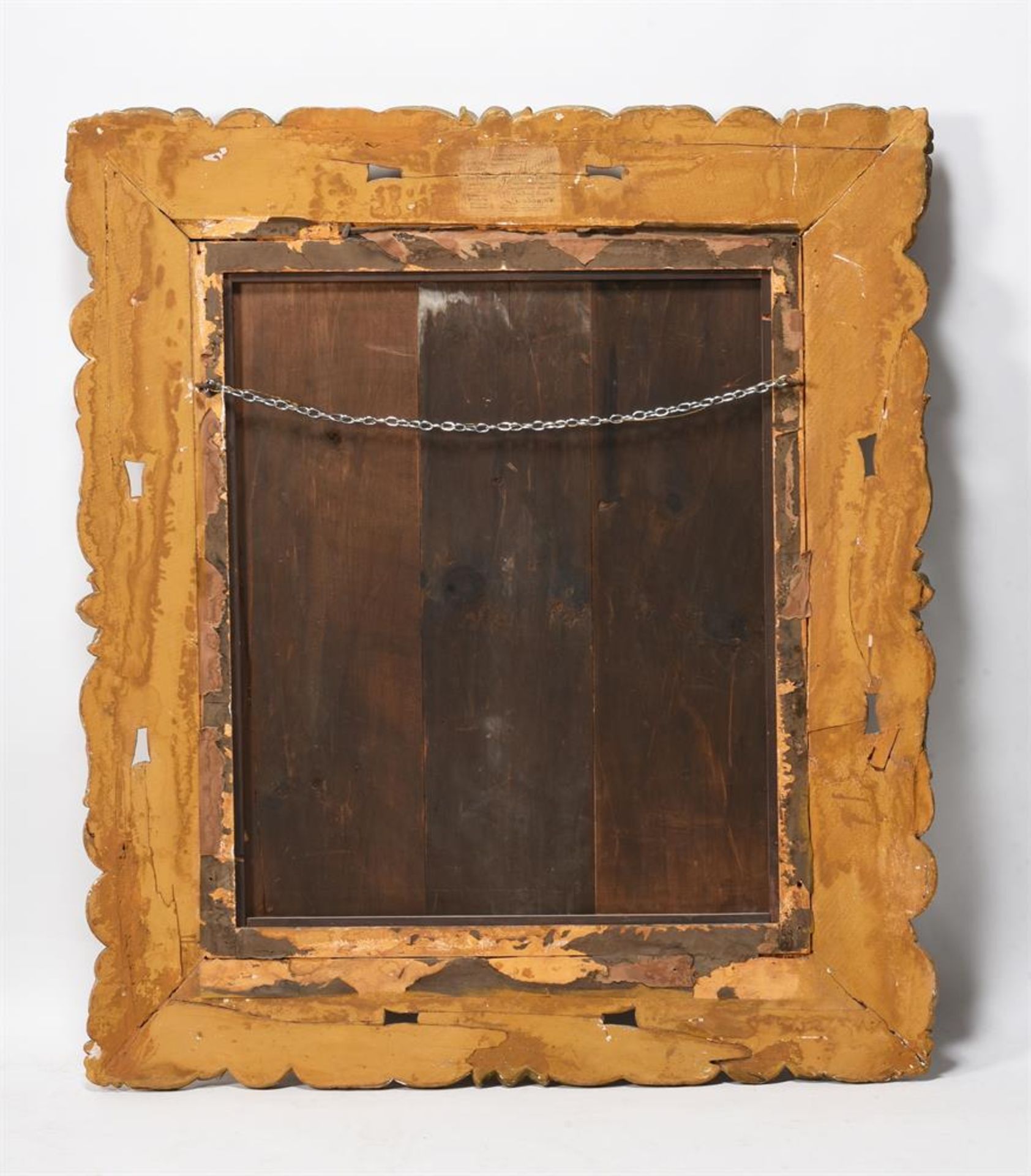 A GILTWOOD CARVED WALL MIRROR, POSSIBLY CONTINENTAL, CIRCA 1840 - Image 5 of 6