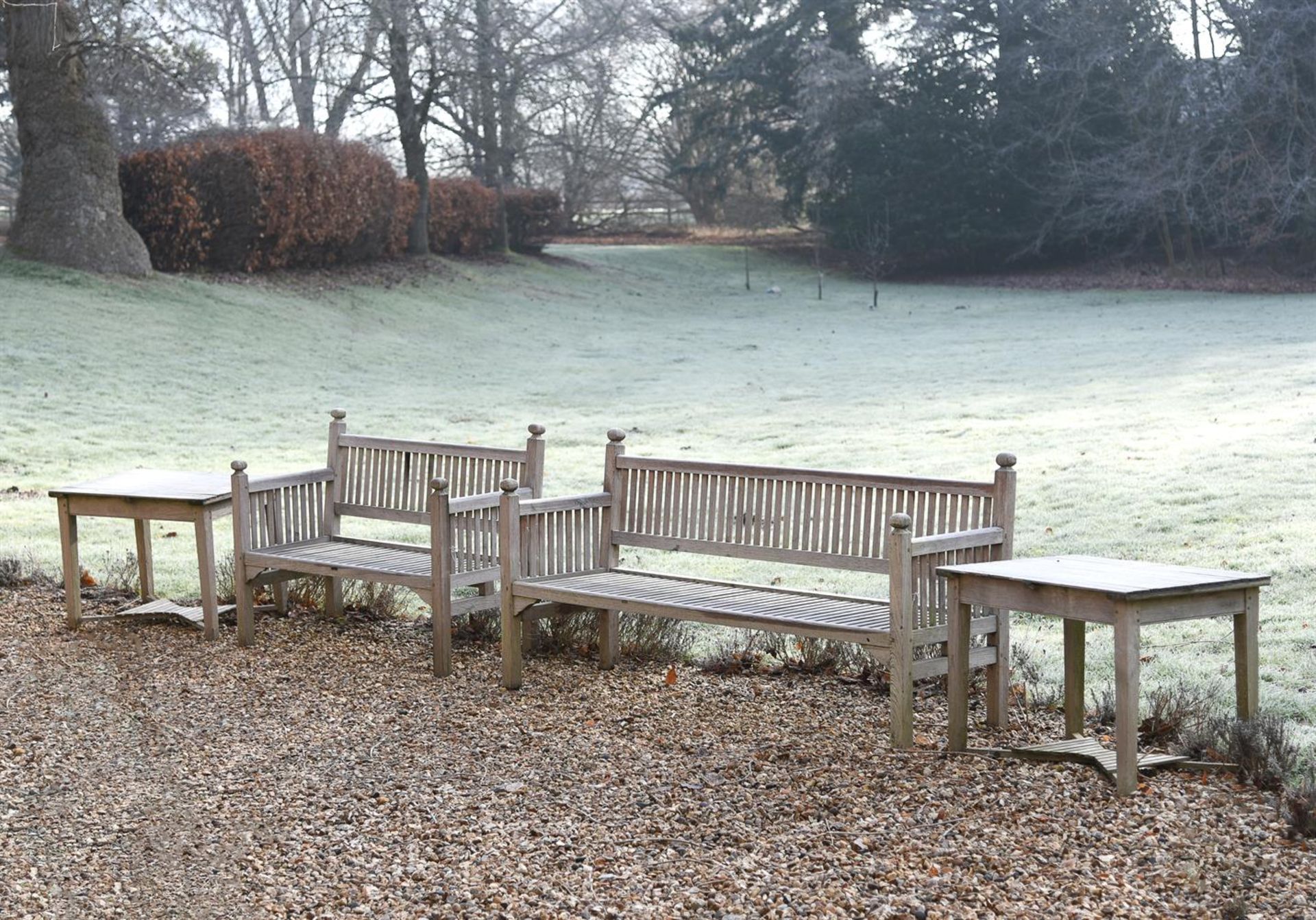 A GROUP OF 'MAN O'WAR' TEAK FURNITURE, ATTRIBUTED TO HEALS FOR CASTLES SHIPBREAKING CO