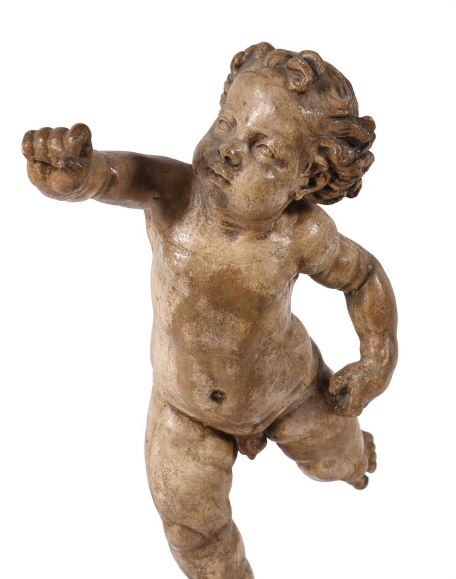 TWO PLASTER FIGURES OF PUTTI, ATTRIBUTED TO D. BRUCCIANI & CO, PROBABLY LATE 19TH CENTURY - Bild 3 aus 13