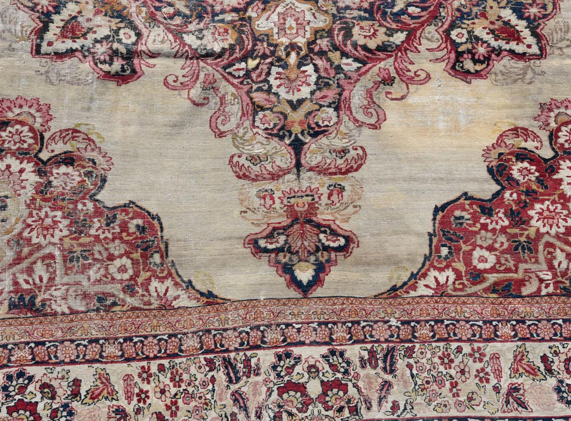 A LAVAR KIRMAN CARPET, approximately 400 x 357cm - Image 3 of 3