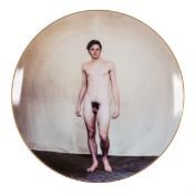 Ɵ Pierson (Jack) Youth, ceramic plate, one of 500 copies signed by Pierson, New York, Adora …
