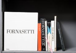 Ɵ Fornasetti (Barnaba) & others, Fornasetti, 2 vol., Milan, 2009 & 7 others, graphic design (9)