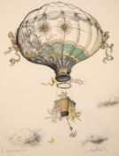 λ Ronald Searle (1920-2011) Positively the Last Balloon Print of 1983