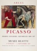 Pablo Picasso (1881-1973) after. Dessins, Gouaches, Aquarelles Museé Reattu Poster (Czwiklitzer 131)
