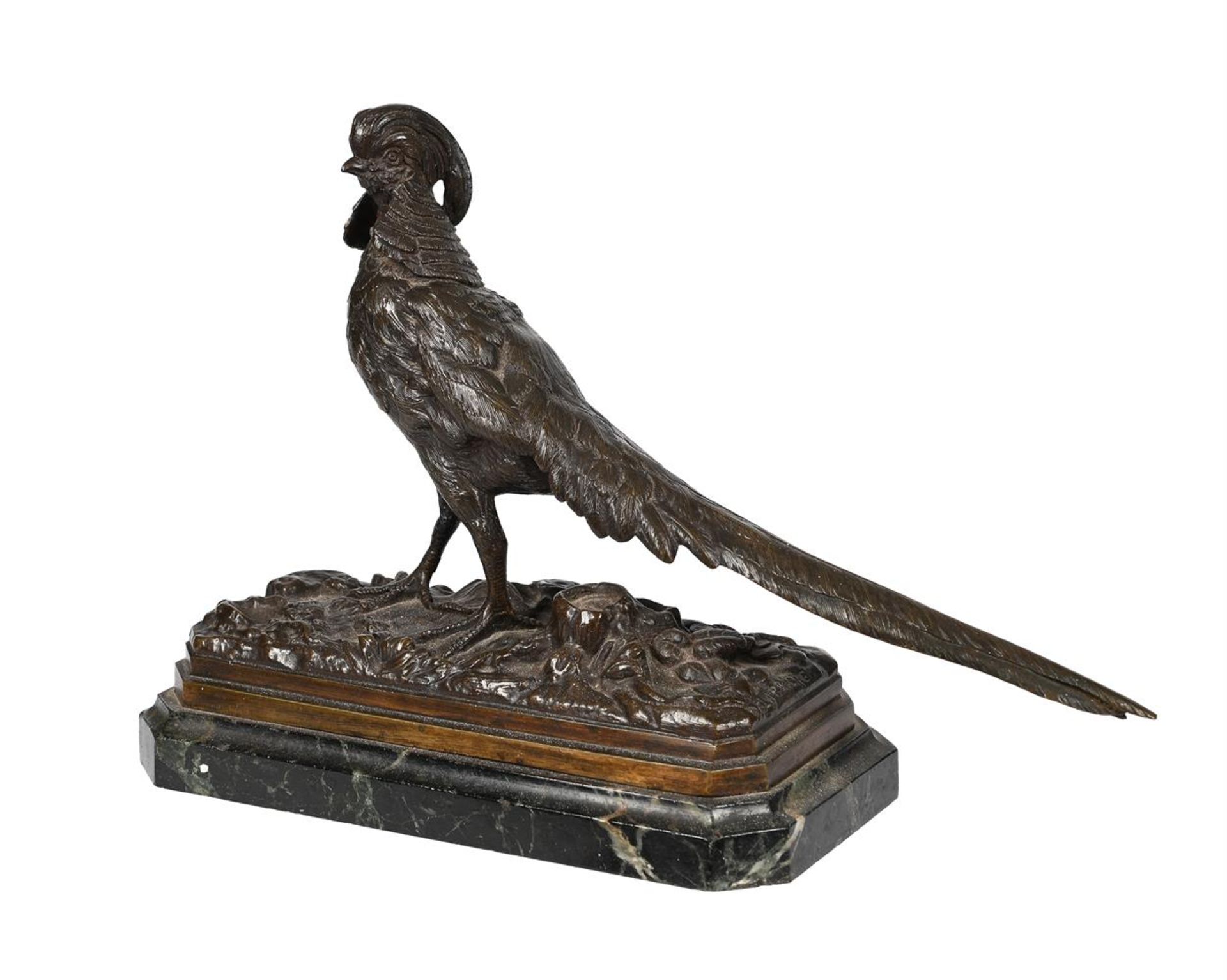 A BRONZE MODEL OF A GOLDEN PHEASANT - Image 2 of 3