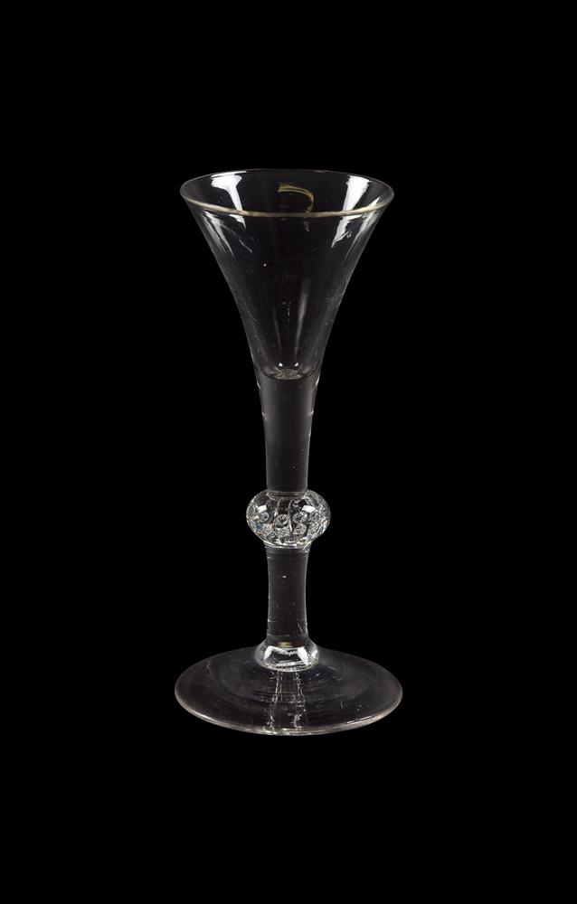 A BALUSTROID WINE GLASS