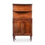 Y A REGENCY ROSEWOOD CHIFFONIER BOOKCASE