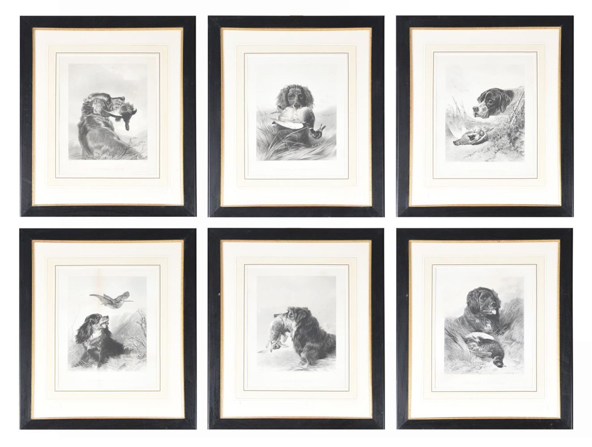 A SET OF SIX HUNTING PRINTS, AFTER RICHARD ANSDELL