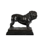 AFTER PIERRE JULES MÈNE (FRENCH, 1810-1879), A BRONZE FIGURE OF A BULLDOG