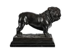 AFTER PIERRE JULES MÈNE (FRENCH, 1810-1879), A BRONZE FIGURE OF A BULLDOG