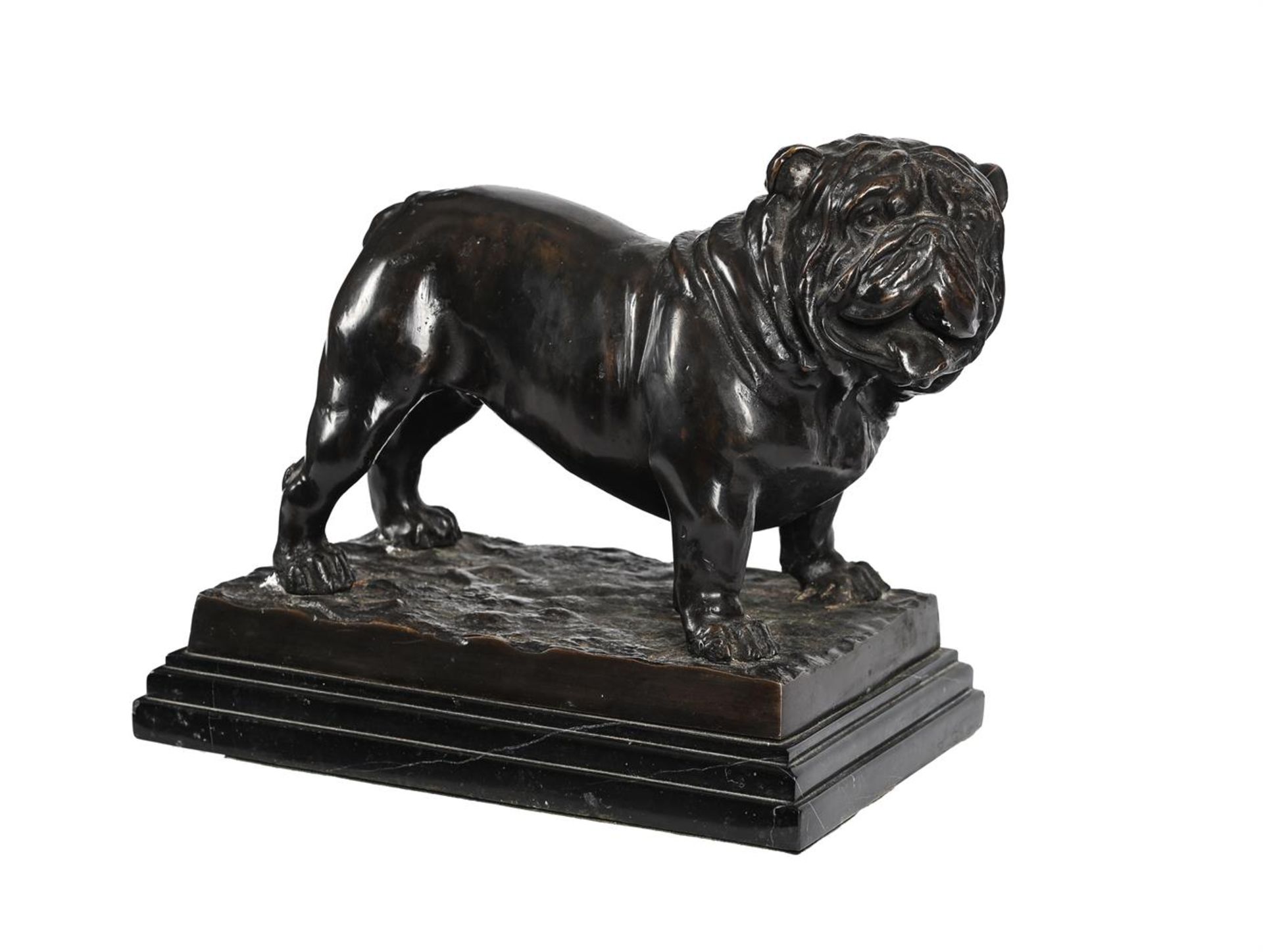 AFTER PIERRE JULES MÈNE (FRENCH, 1810-1879), A BRONZE FIGURE OF A BULLDOG - Image 2 of 4