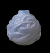 LALIQUE, RENE LALIQUE, OLERON, A FROSTED GLASS VASE