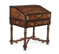 Y A DUTCH COLONIAL TEAK AND EBONY DESK