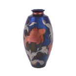 JONATHAN CHISWELL JONES FOR JCJ POTTERY, A MODERN REDUCTION FIRED LUSTRE PORCELAIN VASE