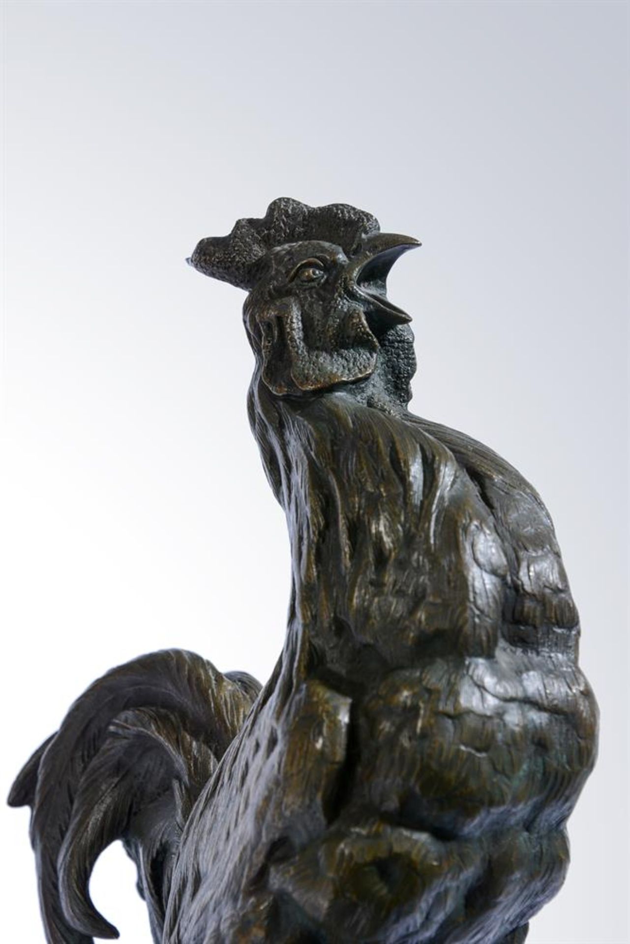 A BRONZE MODEL OF A COCKEREL, AFTER BARYE - Image 2 of 4