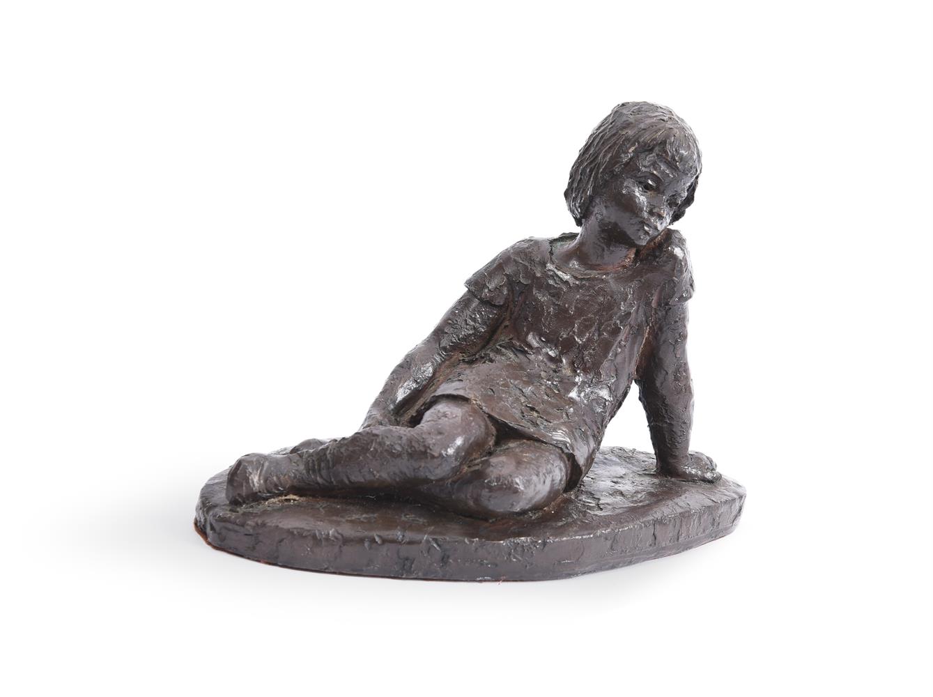 KARIN JONZEN (BRITISH 1914-1998), DAY DREAMER, A BRONZE RESIN FIGURE - Image 2 of 4