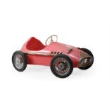 AN ITALIAN RED PLASTIC PEDDLE CAR