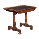 Y A WILLIAM IV ROSEWOOD WRITING TABLE