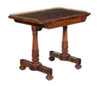 Y A WILLIAM IV ROSEWOOD WRITING TABLE
