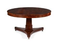 A GEORGE IV MAHOGANY CENTRE TABLEIN THE MANNER OF GILLOWS