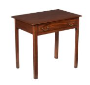 A GEORGE III MAHOGANY SIDE TABLE