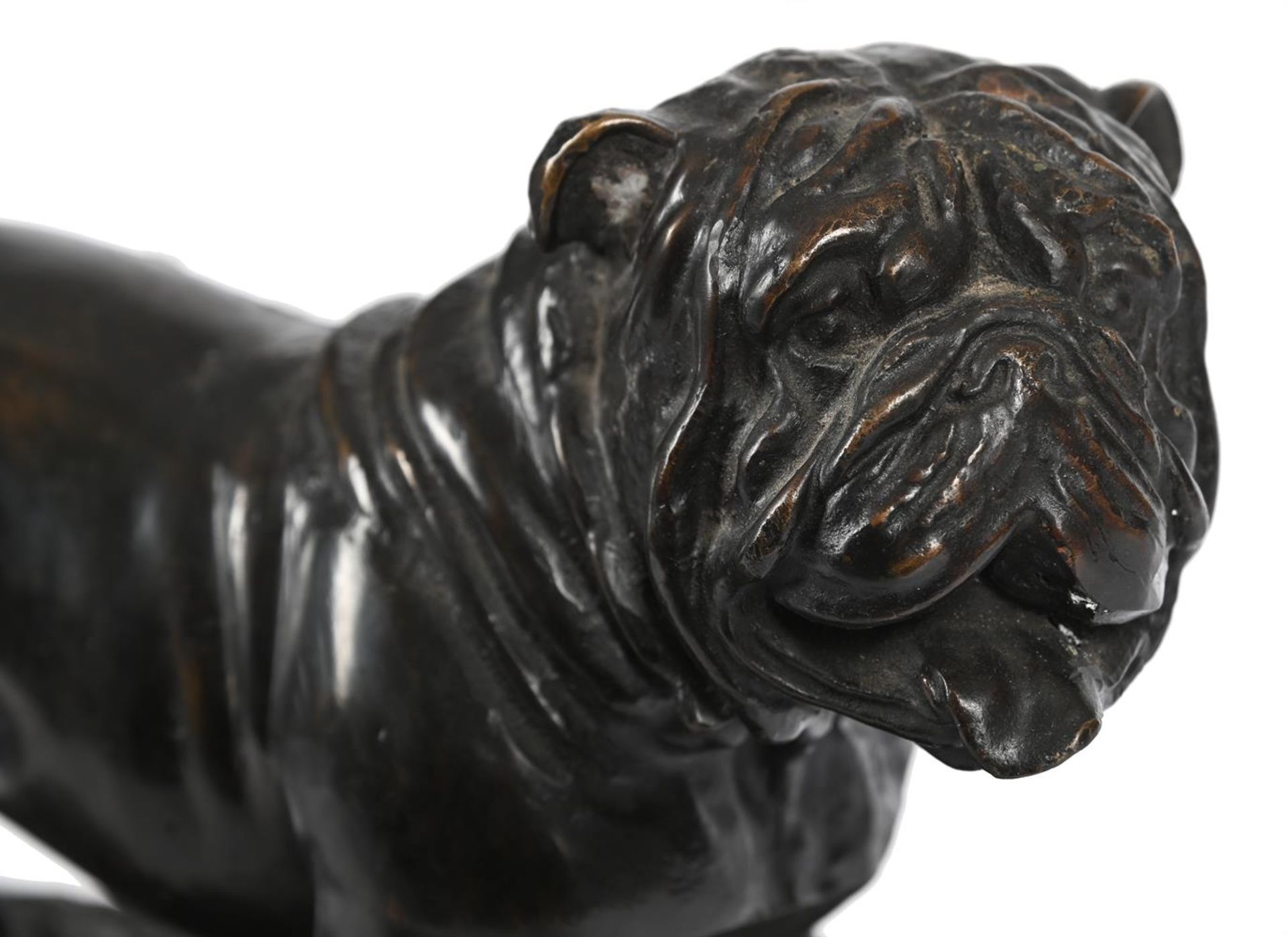 AFTER PIERRE JULES MÈNE (FRENCH, 1810-1879), A BRONZE FIGURE OF A BULLDOG - Image 3 of 4