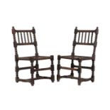 A PAIR OF OAK SIDE CHAIRS