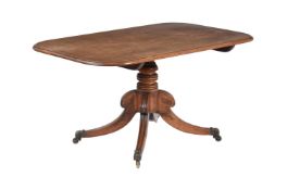 A REGENCY MAHOGANY BREAKFAST TABLE