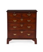 A GEORGE III MAHOGANY CHEST OF DRAWERS