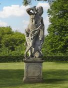 Ω A SCULPTED LIMESTONE MODEL OF BACCHUS