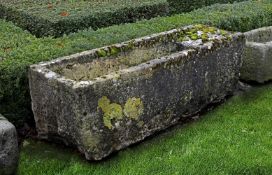 ‡ A CONTINENTAL CARVED LIMESTONE TROUGH