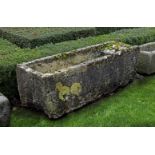 ‡ A CONTINENTAL CARVED LIMESTONE TROUGH